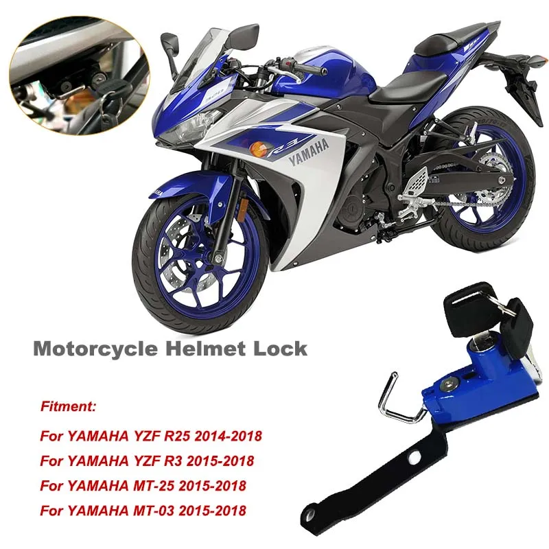Крепление на мотоциклетный шлем для Yamaha MT 03 MT03 25 YZF R3 R25 2015 2018 6 цветов боковая