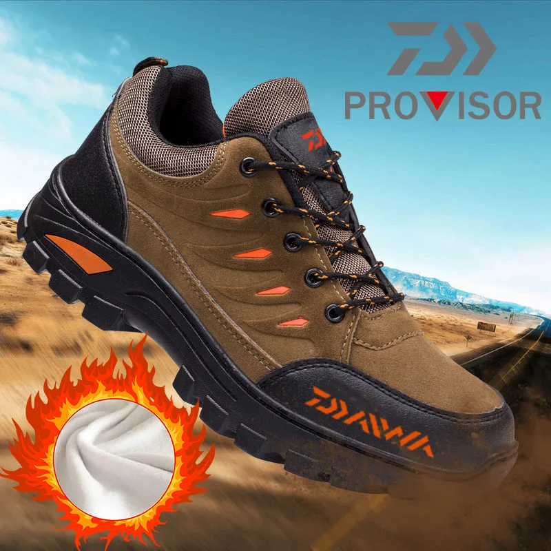 Tanie 2020 nowy Daiwa mężczyźni wędkarstwo zimowe ciepłe buty outdoorowe DAWA buty rybackie oddychające antypoślizgowe buty rybackie buty do wspinaczki