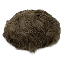 Новое поступление мужские волосы парика-накладка шт продукты для укладки, накладка из искусственных волос для мужчин парик человеческих волос, замена волос мужской парик