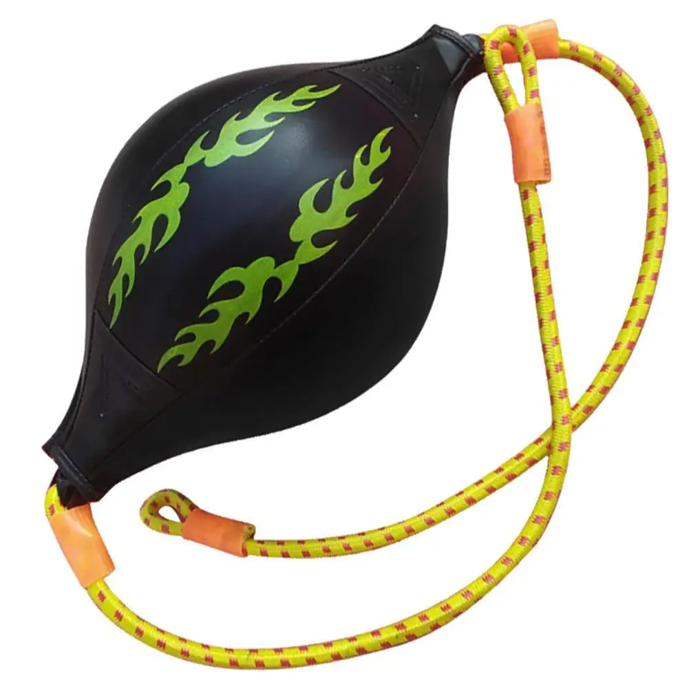 Quality Faux Leather Punching Ball Pear Boxing Bag Inflatable-Reflex Speed Balls Fitness Training Double End Boxing Speed Ball