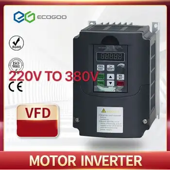 

7.5KW 10HP 400HZ VFD Inverter Frequency converter single phase 220v input 3phase 380v output 18A for 7.5HP motor