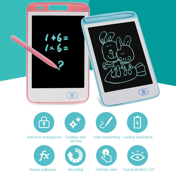6.5in детский графический планшет, электронный планшет для рисования, рукописный почерк, стираемая умная ЖК-доска для рисования, LBV