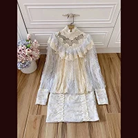 Fall Designer Runway Lace Dresses Women's Full Sleeves Sexy Lace Party Club Vestidoes Boutique Robe Femme Ete - Цвет: Бежевый