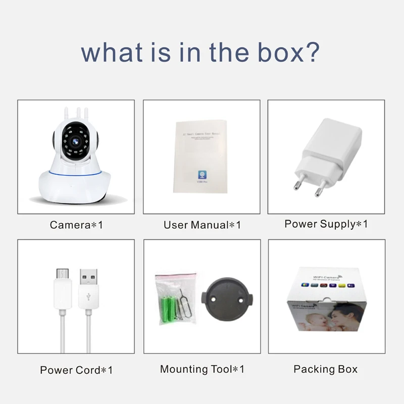 1080P HD IP Wireless Camera Home Security Camera Night Vision Baby Monitor CCTV Camera Wifi Smart Alarm infrared Indoor Camera