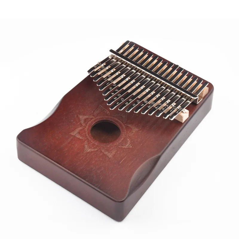 

Nice Sound-Creative Beginner Finger Piano 17 Tones Kalimba Musical Instrument Thumb Lotus Miyin Pavilion Piano