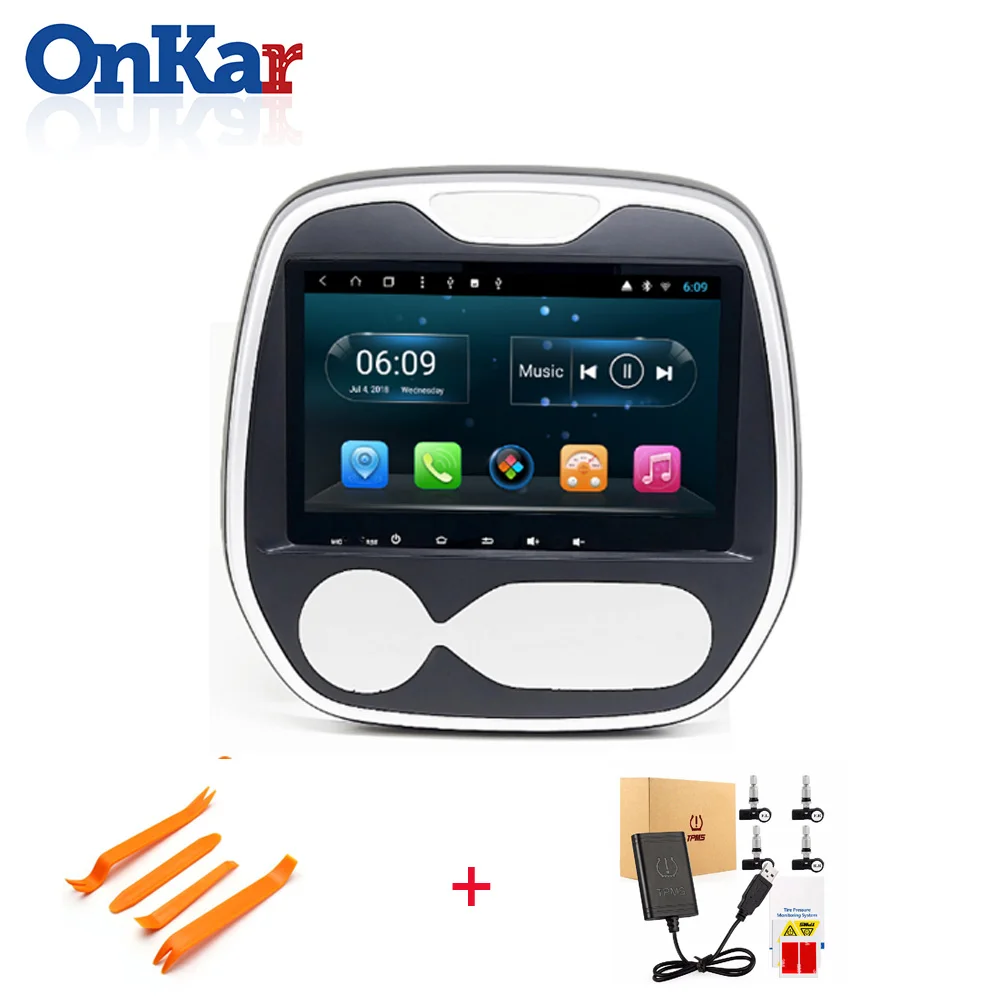 With sensor carplay ONKAR 9 дюймов Автомобильный gps радио для Renault Captur Авто android 9,0 ram 2 Гб rom 32 Гб wifi Bluetooth Радио USB MP5 без DVD - Цвет: With sensor carplay