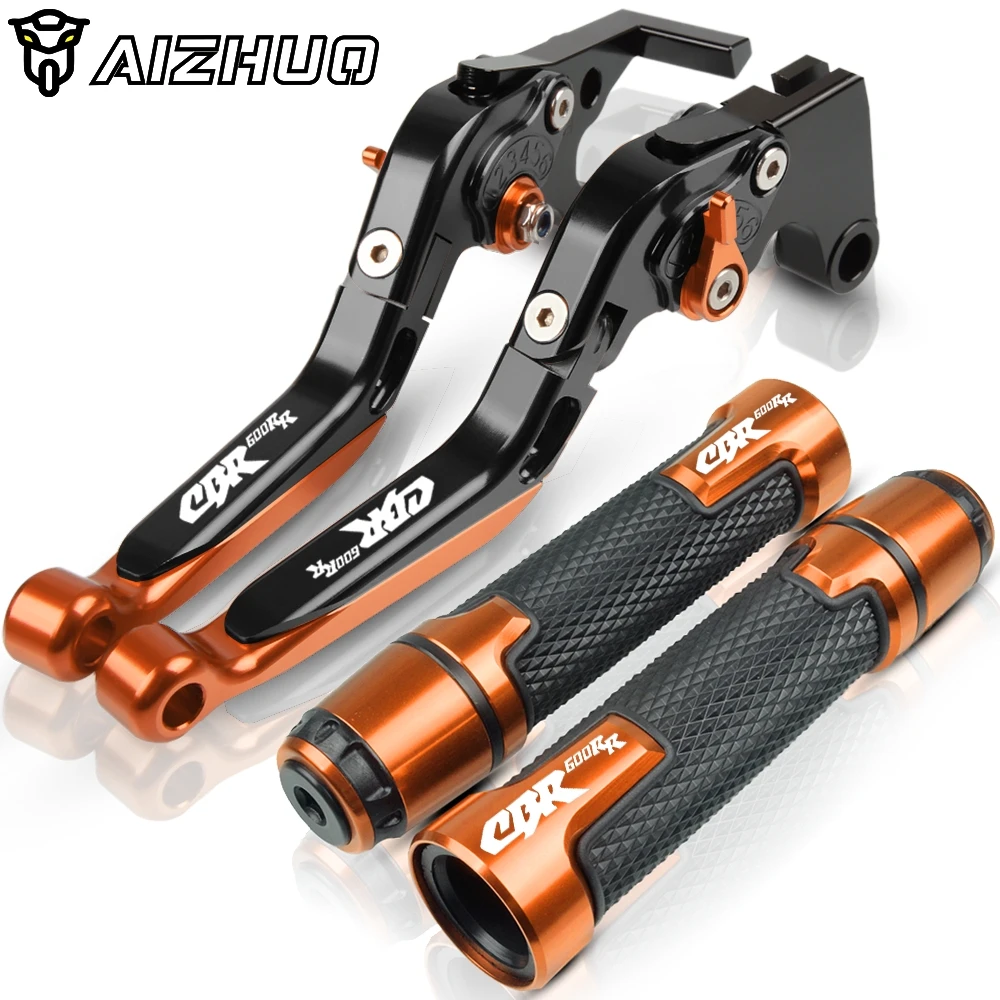 CNC алюминиевый тормозной рычаг сцепления для мотоцикла ручки для Honda CBR600RR CBR 600RR CBR600 RR CBR 600 RR 2007 - Цвет: orange3