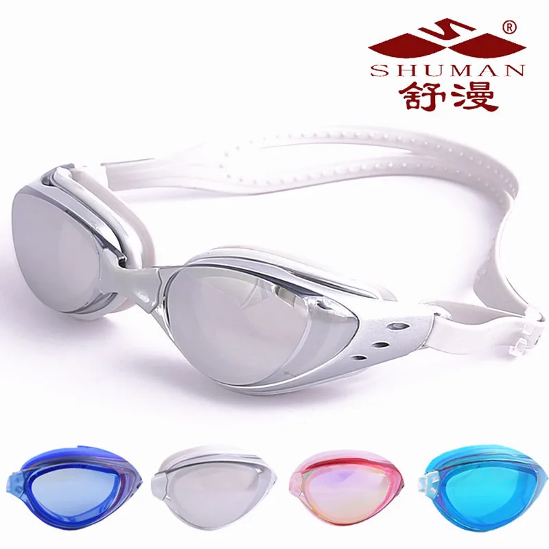 

New Style Waterproof Anti-fog Electroplating Goggles High-definition Boxed Large Frame Wear Comfortable Adjustable Clear Plain G