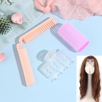 

2pcs/Set Portable Straight Hair Comb+Air Bangs Hair Roller DIY Curler Fluffy Clamps Rollers Fluffy Pro Hairdressing Tool