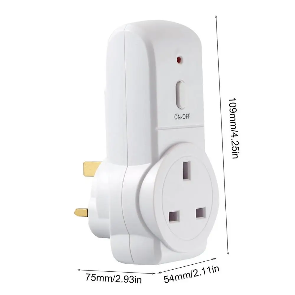 UK Plug таймер обратного отсчета переключатель умный переходник с дистанционным управлением-в розетке автоматическое отключение розетки автоматическое выключение электронного устройства