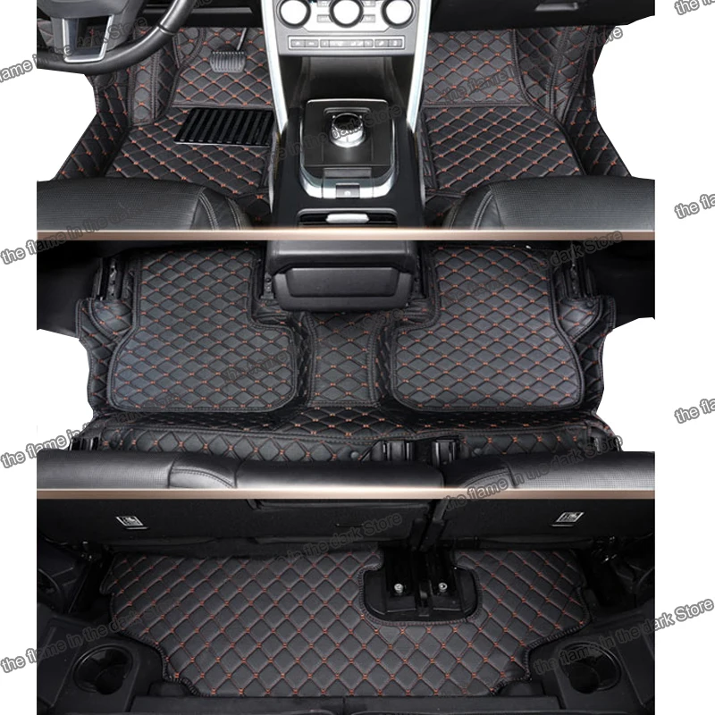 Кожаные автомобильные коврики для land rover discovery sport 2014 2015 2016 2017 2018 покрытый ковер 7 5