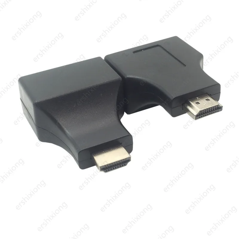 2 шт./компл. HDMI в RJ45 двойной конвертер портов сетевой кабель удлинитель через Cat5e