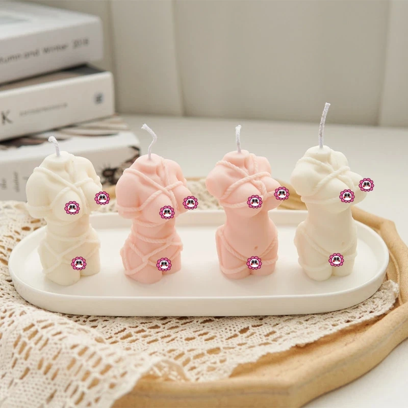 

AT0041 3D Binding Pregnant Female Body With Rope Candle Silicone Mold Pregnant Women Gypsum Mould Sexy Human Body HomeDecoration