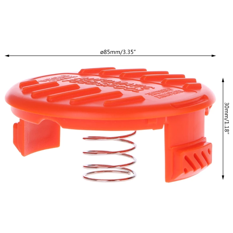 2021 New Replacement Spool Cap Covers With Spring For Black+Decker Trimmer Weed Eater New images - 6