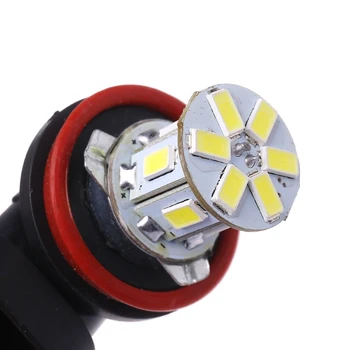 

H11 5630 12-LED 600LM Pure White Car Fog Tail Driving Head Auto Light Lamp Bulb E7CA