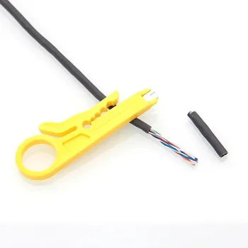 

2pcs Portable Stripping Clamp Crimping Pliers Small Yellow Knife Crimping tools Network Line Scissors Stapler Crimping Tool