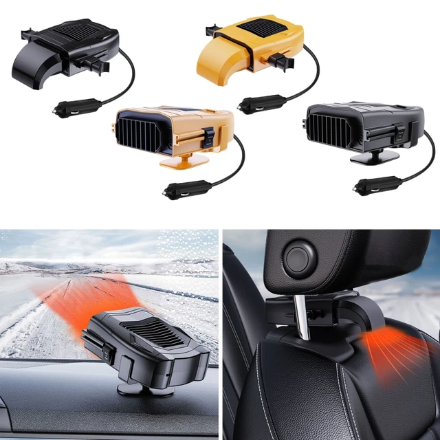 12V 5W Car Electric Heater Winter Truck Fan Defogger Demister Defroster  Heater Rotatable Electric Heater - AliExpress