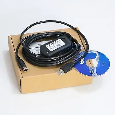 

DHL/EMS 10 Sets Programming Cable For FX-USB-AW for MITSUBI+ FX3UC USB/RS422 PLC -g2