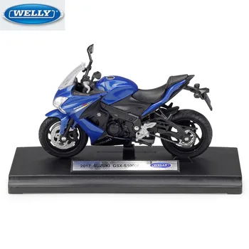 

WELLY 1:18 2017 SUZUK GSX-S1000F Die-casting Simulation Alloy Motorcycle Model Collection Kids Toys Decoration High-end Gifts