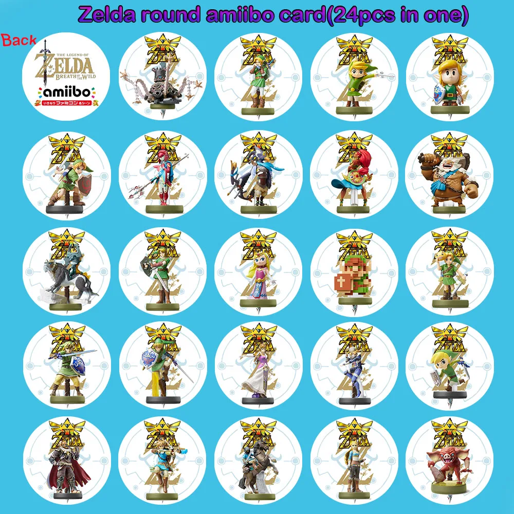Карта NFC Zelda (круглая карта d = 25 мм) 20 дюймов волк ревали мифа дарук для игры NS Switch