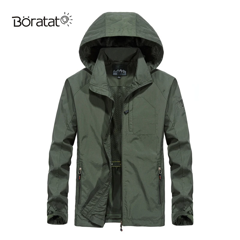 

Mountaineering Jacket Autumn Men's Thin Jacket Army Tactics Windbreaker Waterproof Breathable Hooded Camping Hiking Overcoat