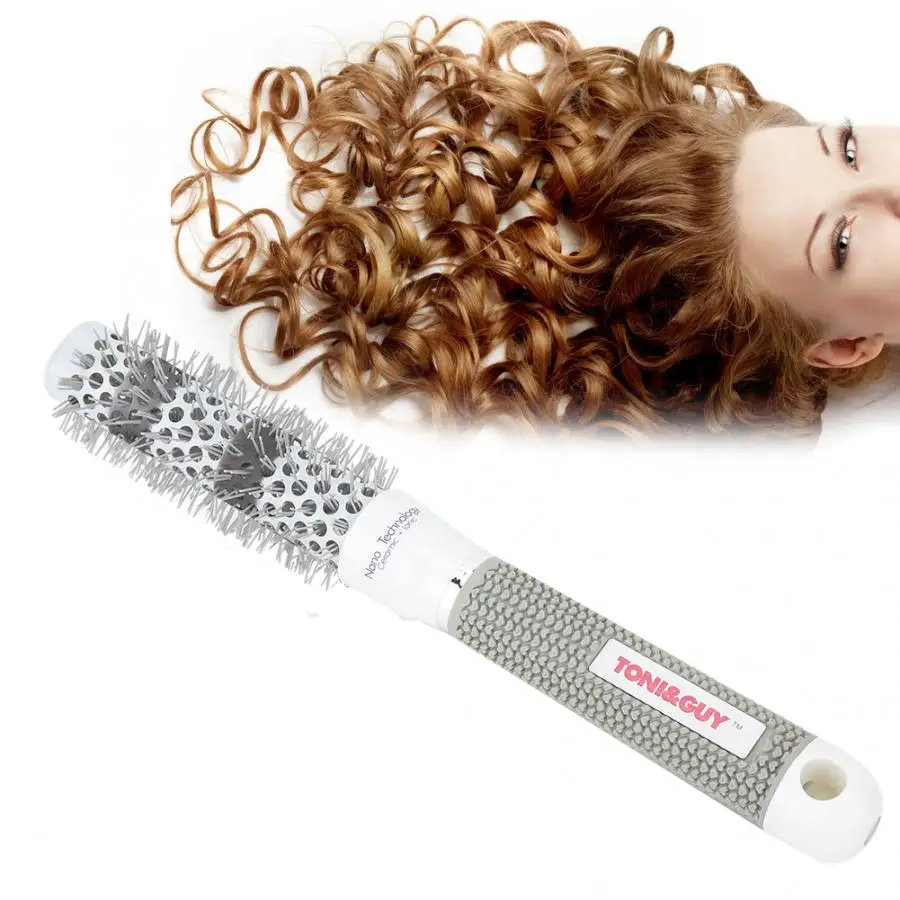 Comb Heat-Resistant Ceramic Aluminum Rolling Comb Cylinder Comb Hairstyling Tool Accessory Professional Hair Comb