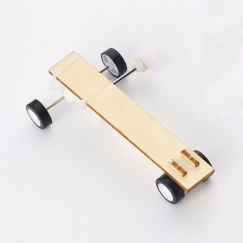 Заводной автомобиль материалы творческий DIY ремесло игрушка наука модель для эксперимента комплект собрать проекты Обучающие, развивающие оборудование