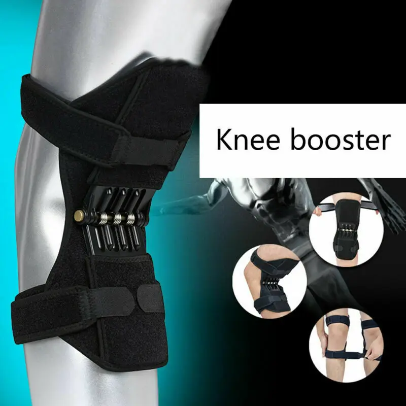 

Knee Support Pad Powerful Rebound Force Knee Booster Breathable Non-slip Mountaineering Squat Bandage Knee Support