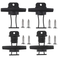 4 Pcs Kayak Canoe Boat Hull Coarse Thread Drain Plug Kit Stop Water For Outdoors Camping Hiking