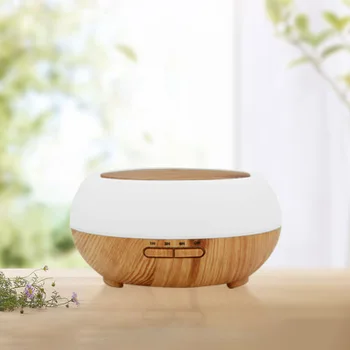 

light woodSmart Wifi Wireless 400ml Aroma Essential Oil Diffuser Air Humidifier Xd805w humidifier grain Voice control