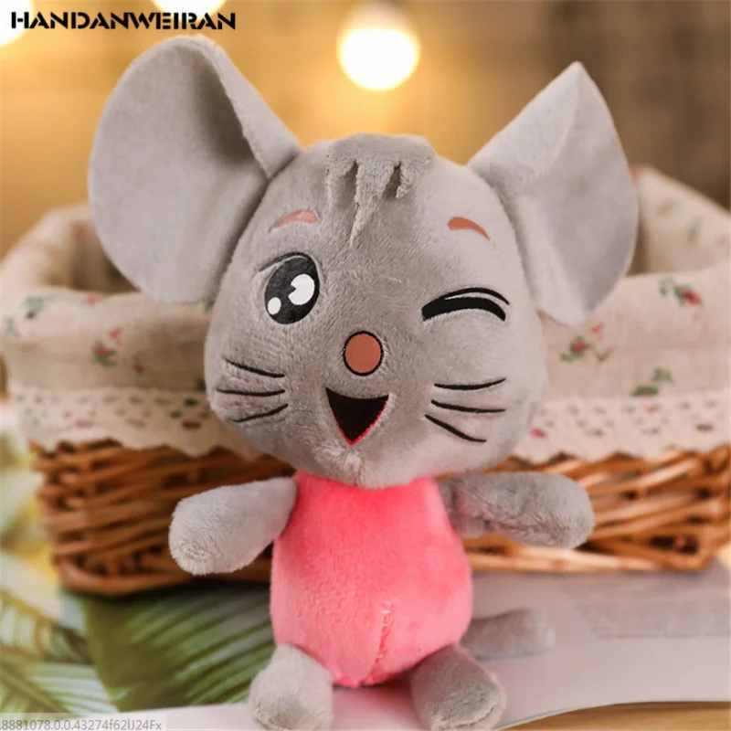 HANDANWEIRAN 1 шт. 15 см креативная плюшевая игрушка мышка PP хлопок Декоративная кукла новогодний талисман игрушки для девочек и мальчиков праздничные подарки