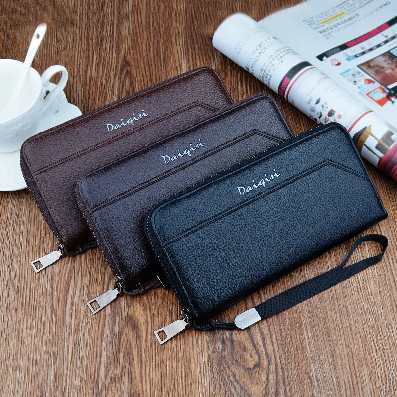 

Long Style Men's Wallet Multi-functionable Men's Business Handbag Multicards Holder Certeira Cell Phone Pocket Bag Lage Capacity
