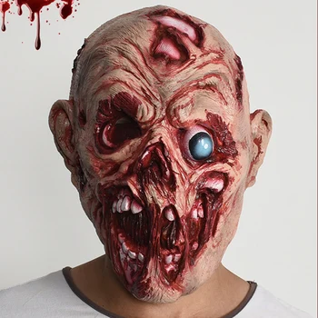 

New Latex Rotten Eye Beads Set Halloween Horror Mask Prom COS Dress Up Props Bar Tricks Latex Realistic Crazy Creepy