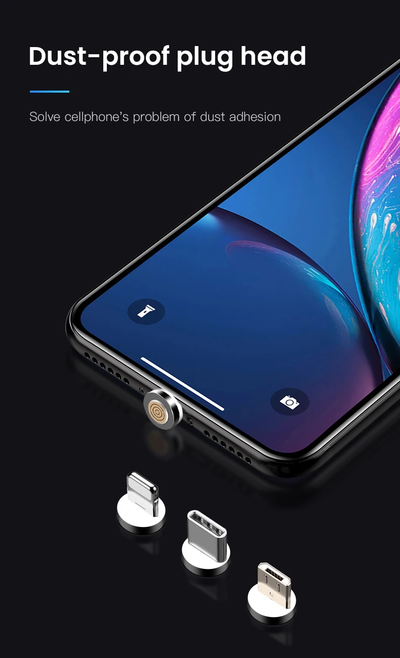 Bapick 1 м 2 м 3A Магнитный кабель type C Micro USB зарядное устройство для Iphone X XR XS MAX 6 7 8 samsung Xiaomi кабель для передачи данных Шнур для мобильного телефона