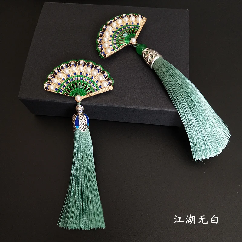 Китайская классическая эмалированная брошь с кисточкой cheongsam подвеска на