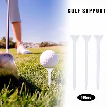

100 pcs ABS Golf Tees Portable Outdoor Golf Nail White Golf Train Aid for Beginer Tool Golfer Training Aids