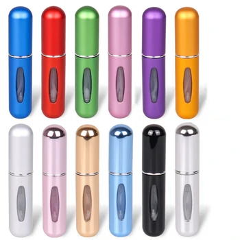 

Women's Fashion Mini Travel Portable 5ml Perfume Bottle Aluminum Bottom-Filled Spray Bottle Perfume Bottle Refillable For Female