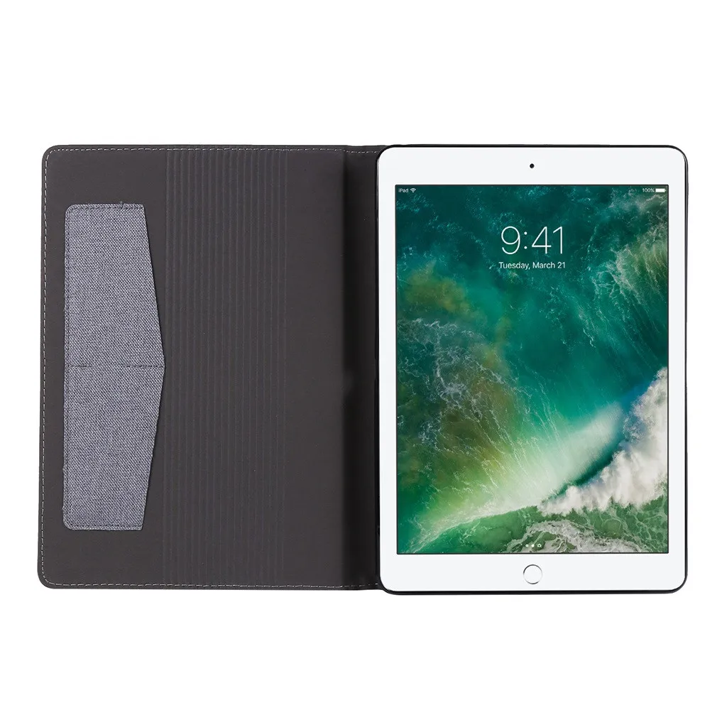 1 x чехол для iPad 10,2 дюймов, тонкий чехол-подставка, чехол для планшета с функцией автоматического сна/бодрствования, складная передняя крышка с кронштейном