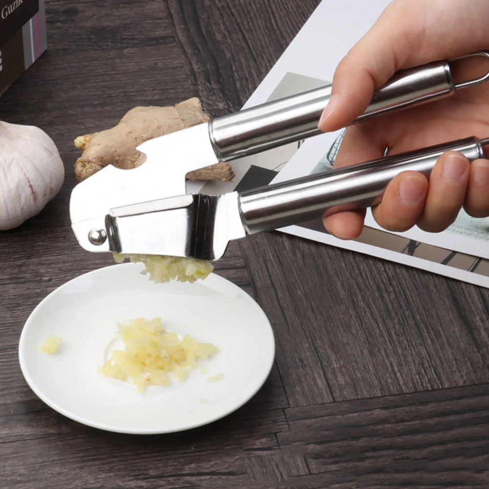 Accessories Squeeze Multifunctional Kitchen Tool Eco Friendly Durable Pressure Manual Portable Garlic Press Stainless Steel