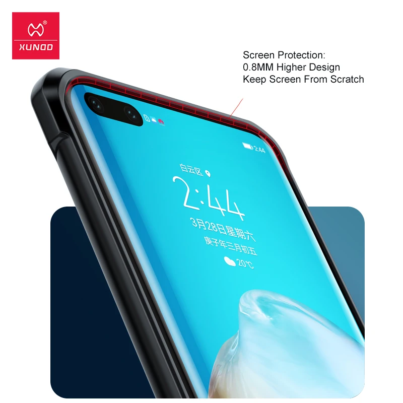 Чехол Xundd для телефона Huawei Honer P40 Pro Plus ударопрочный прозрачный мягкий чехол