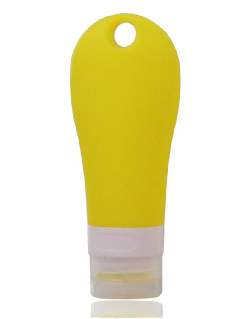 1 шт. 90 мл бутылки для упаковки для макияжа Многоразового Использования Портативный пустой силиконовый дорожный Упаковочный пресс-бутылка для лосьона шампунь контейнер для ванны