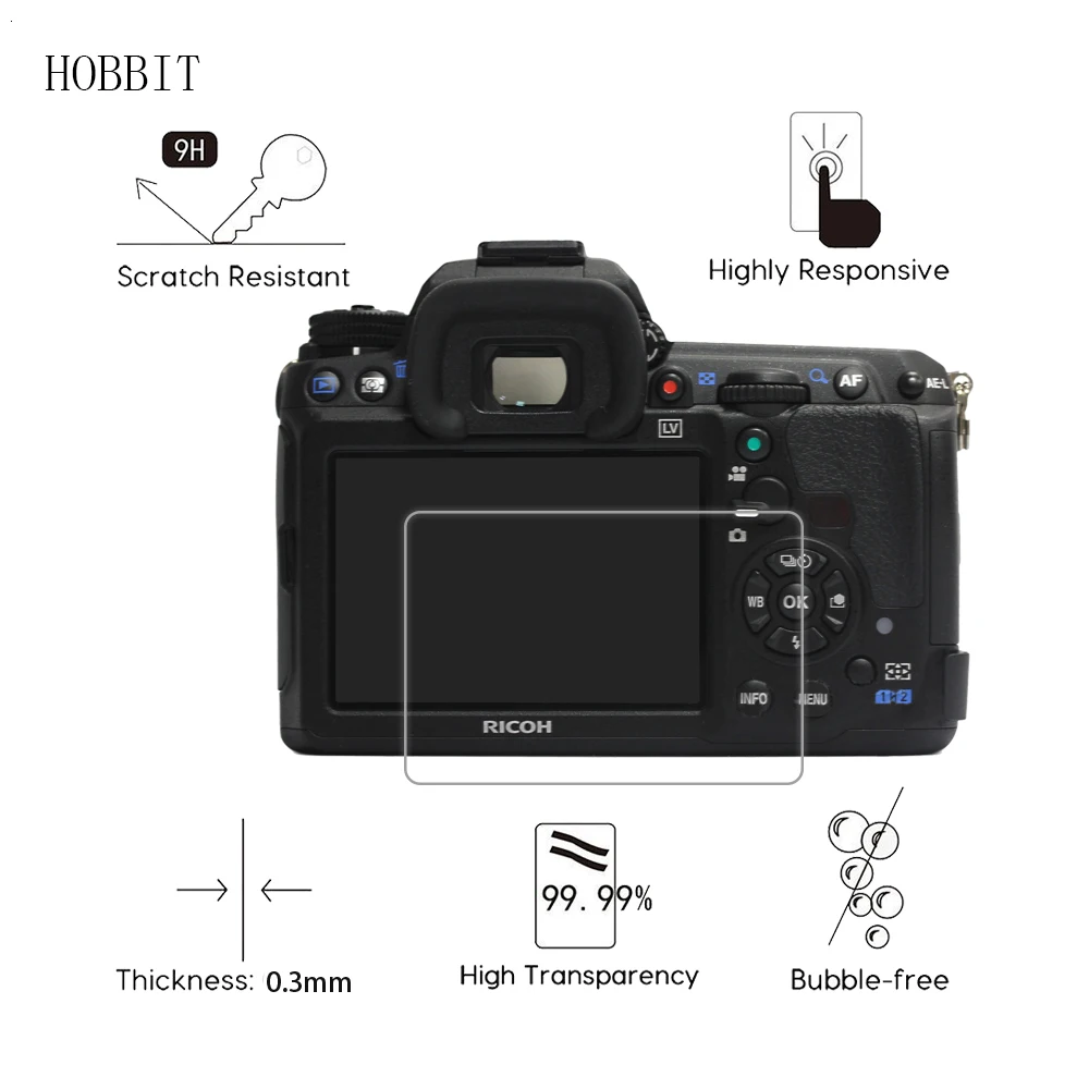 2 упаковки для цифровой камеры Pentax K-3 II K-3 K3 0,3 мм 9H прозрачное Закаленное стекло Защитная пленка для ЖК-экрана для PENTAX