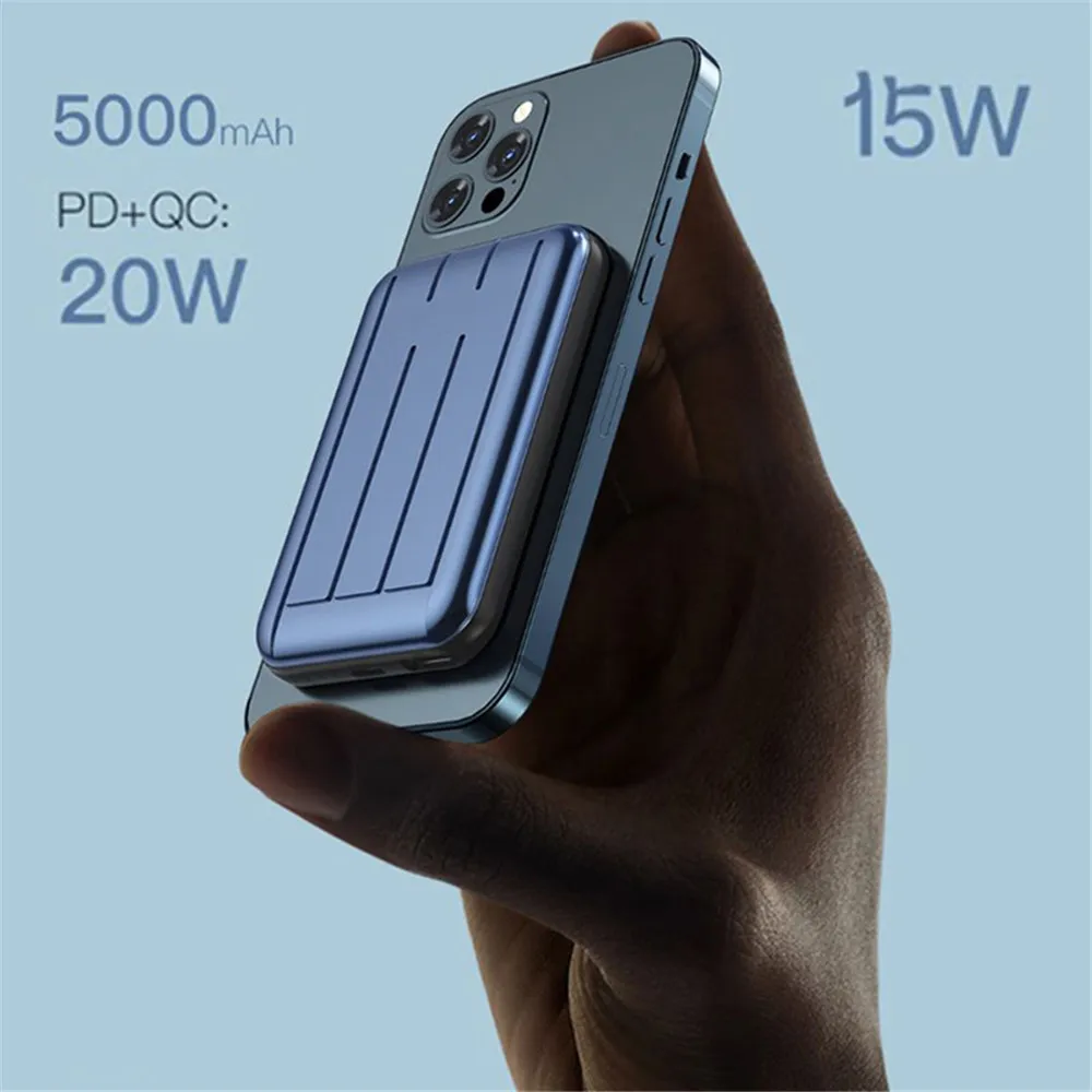 10000mah Magnetic Portable Wireless Power Bank 15W Fast Charger Mobile Phone External Battery for Iphone 13 12 11 Pro Max Xiaomi power bank portable charger