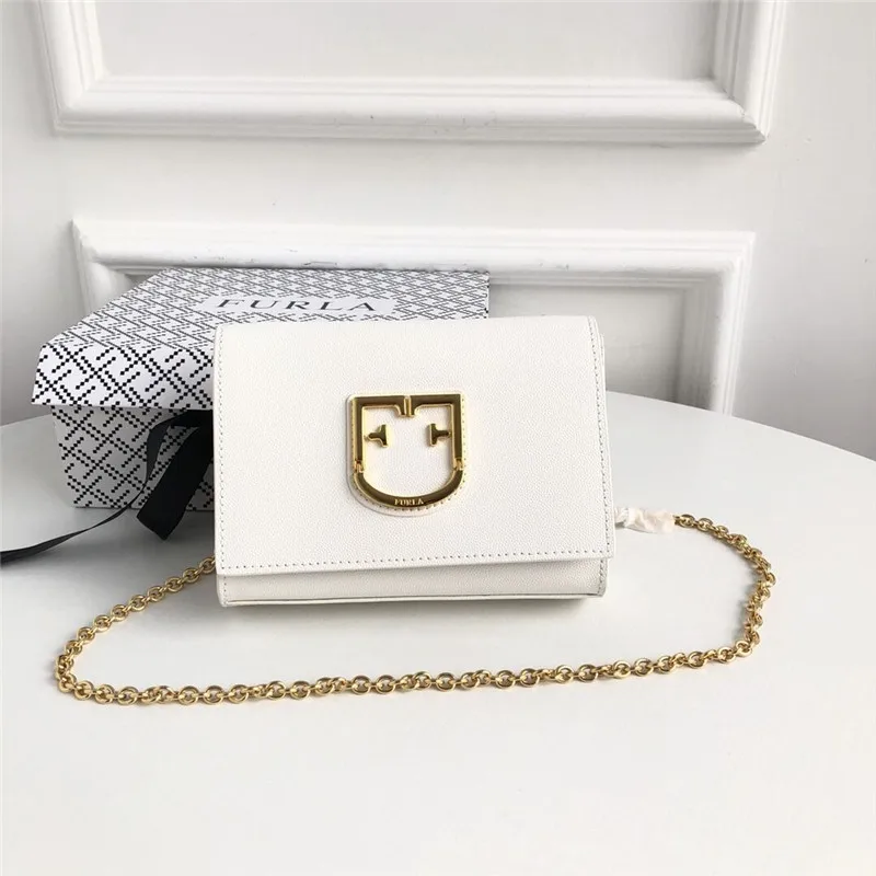 L size Весна/Лето, Новое поступление, оригинальные женские сумки FURLA, высокое качество, белый цвет, сумки Furla, размеры L& S - Цвет: L size