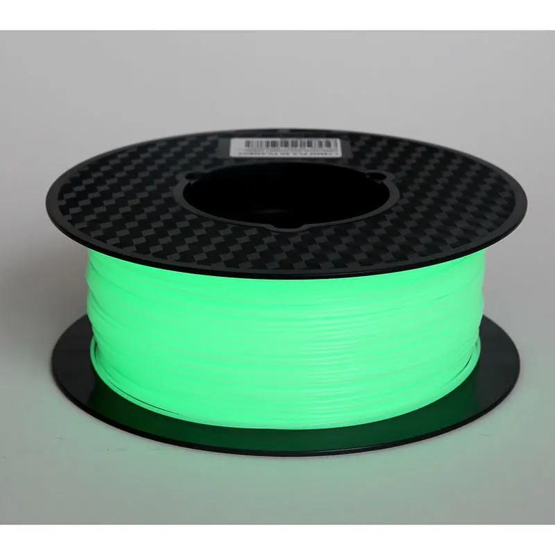 Фосфоресцирующий PLA 3d принтеры нити Noctiucent 1,75 мм Печать Материал фосфоресцирующий синий зеленый фиолетовый 1 кг светится в темноте - Цвет: GREEN