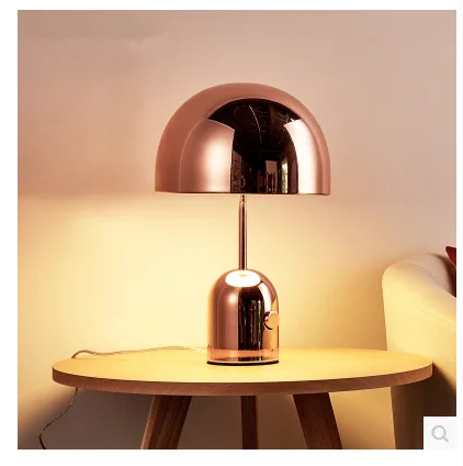 

Post-Modern Luxury rose gold mushroom bedroom study table lamp Nordic minimalist art living room decorative table lamp