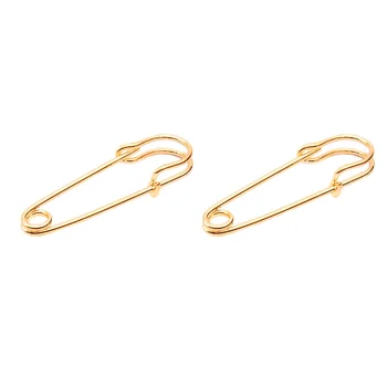 

1 Pair of Paper Clip Pins Women Sterling Earrings Personality Ear Jewelry Trend Cool Ear Stud（Golden）