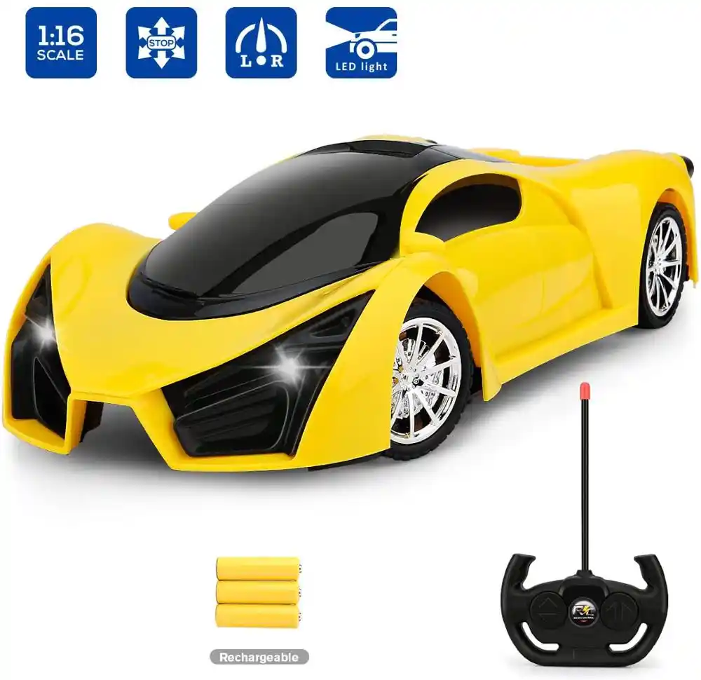 coche teledirigido amarillo
