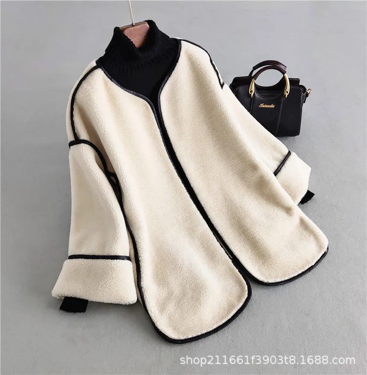 Натуральный мех женское осеннее пальто зимняя куртка женская одежда Винтаж короткие стрижки овец пальто jexxi высокое качество Hiver LW1838 - Цвет: White