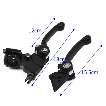 

Cable Clutch Brake Lever 125/140cc ATV Motorcycle Aluminum Black 1 pair